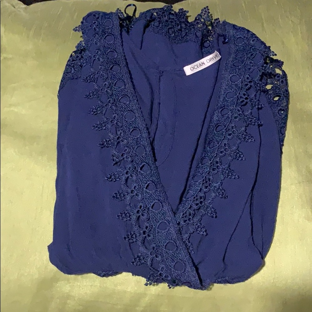 SMALL BLUE LACE / LACEY ROMPER FROM OCEAN DRIVE